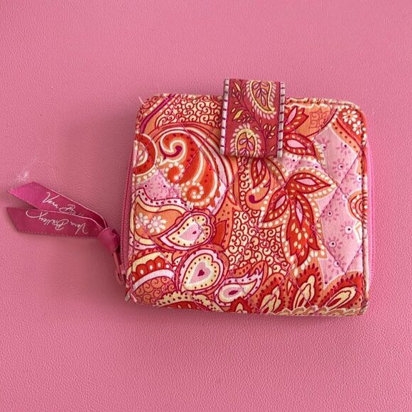Vera Bradley Sherbert “Square” Wallet - Picture 1 of 4
